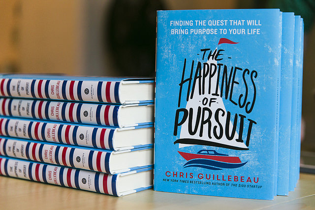 Chris Guillebeau's new book, "The Happiness of Pursuit"