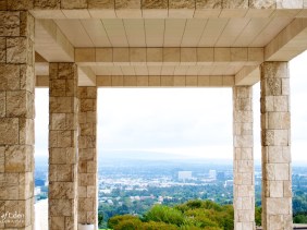 Archways frame spectacular views across the LA basin.