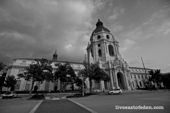Pasadena City Hall - black and white photography