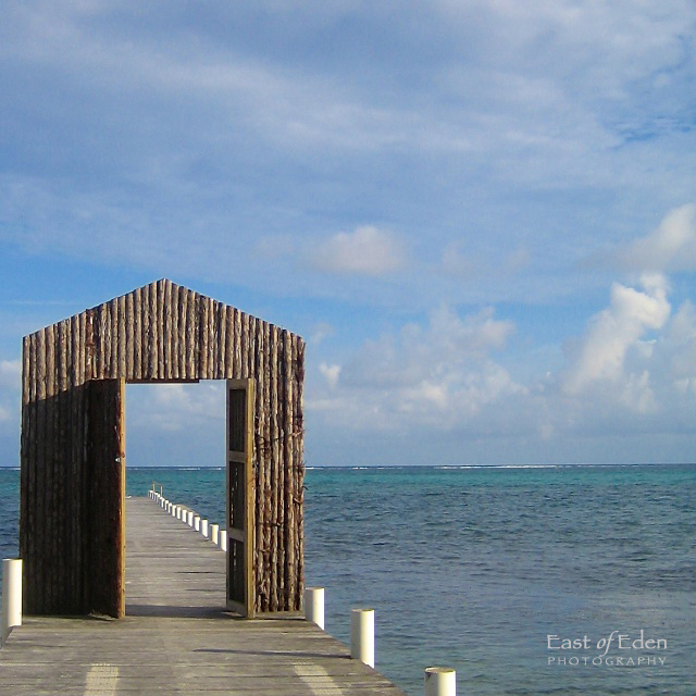 Sitting on the dock of the bay. San Pedro, Belize.